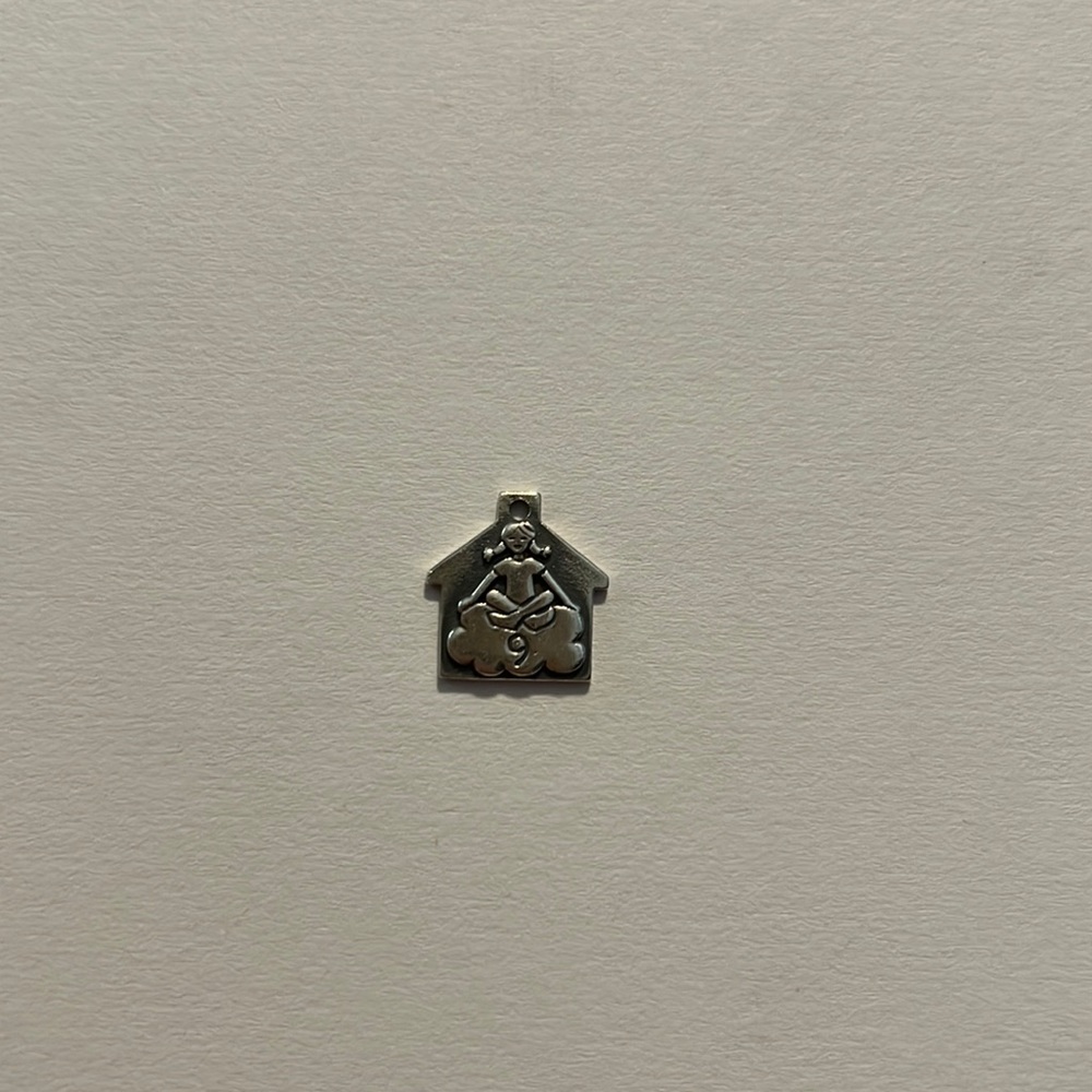 James Avery girl in cloud 9 camp charm .925 sterling silver